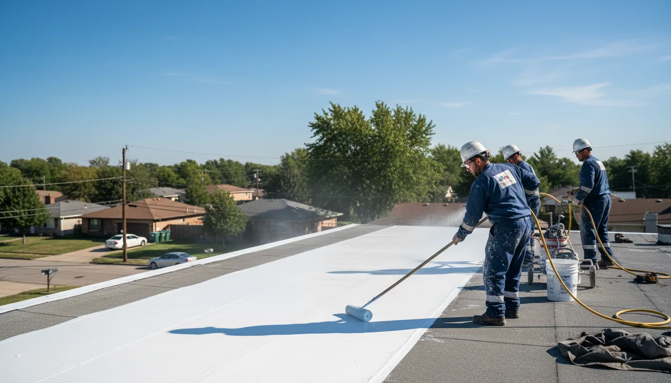 Commercial roof coating in Coulterville, CA near me